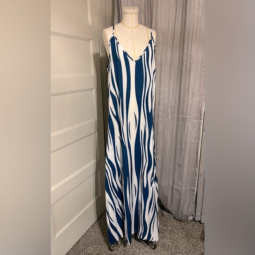 Long maxi lightweight (slightly sheer) coverup or dress